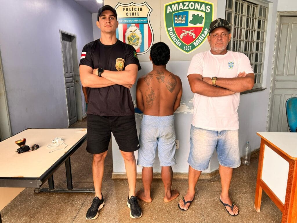 Homem é preso em Juruá após ameaçar companheira com terçado e descumprir medida protetiva