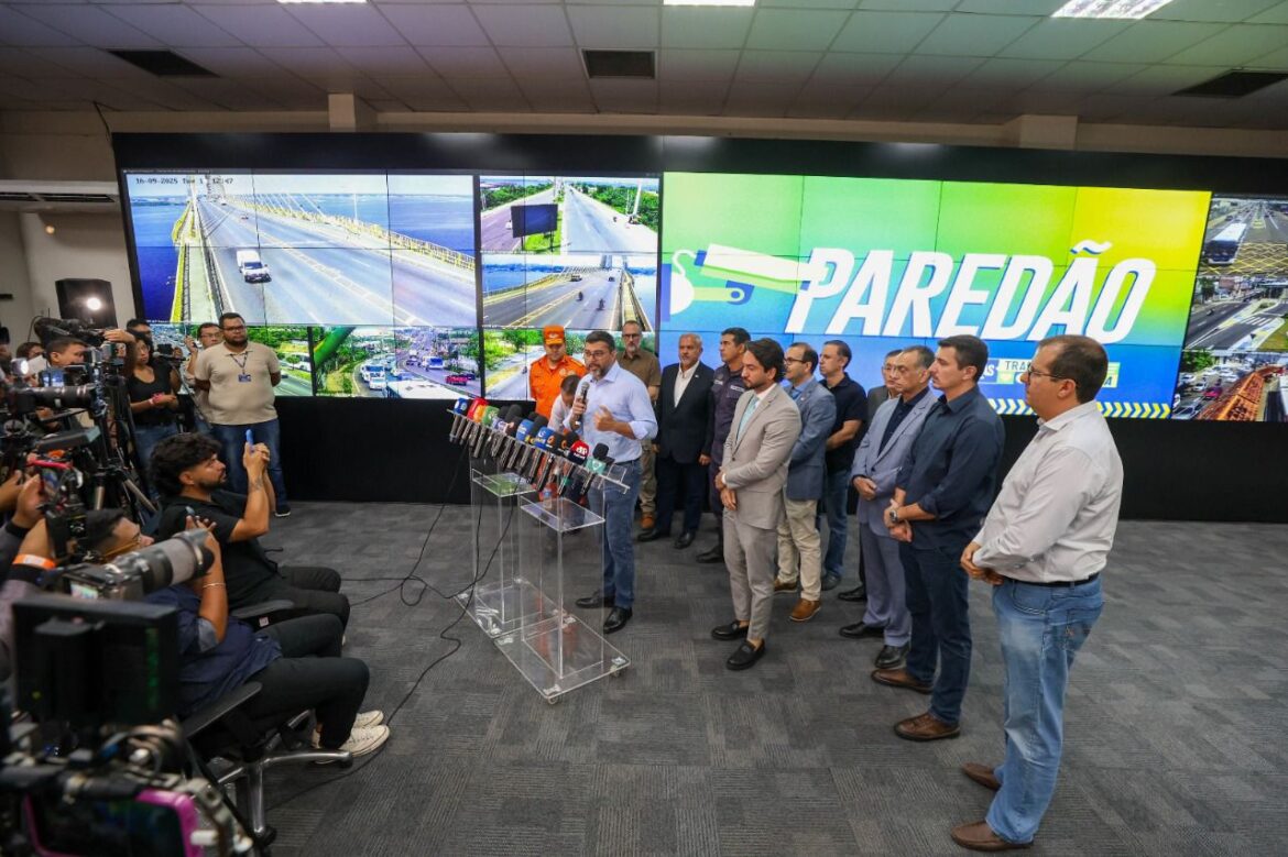 Governador Wilson Lima apresenta resultados da ampliação do Sistema Paredão, com novas tecnologias de reconhecimento facial e de placas