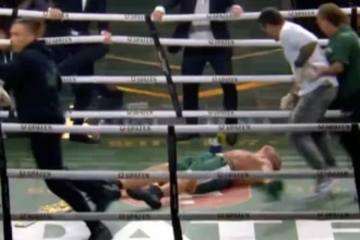 Luta entre Popó e Wanderlei termina em briga generalizada