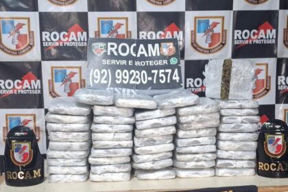 Polícia intercepta transporte e apreende 48 tabletes de drogas no porto de Coari