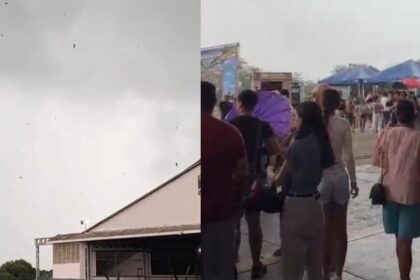 Ventania causa destelhamento na Base Aérea de Manaus