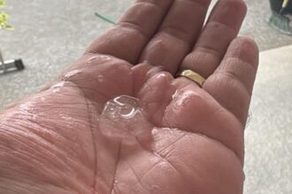 Chuva de granizo surpreende moradores durante temporal em Manaus