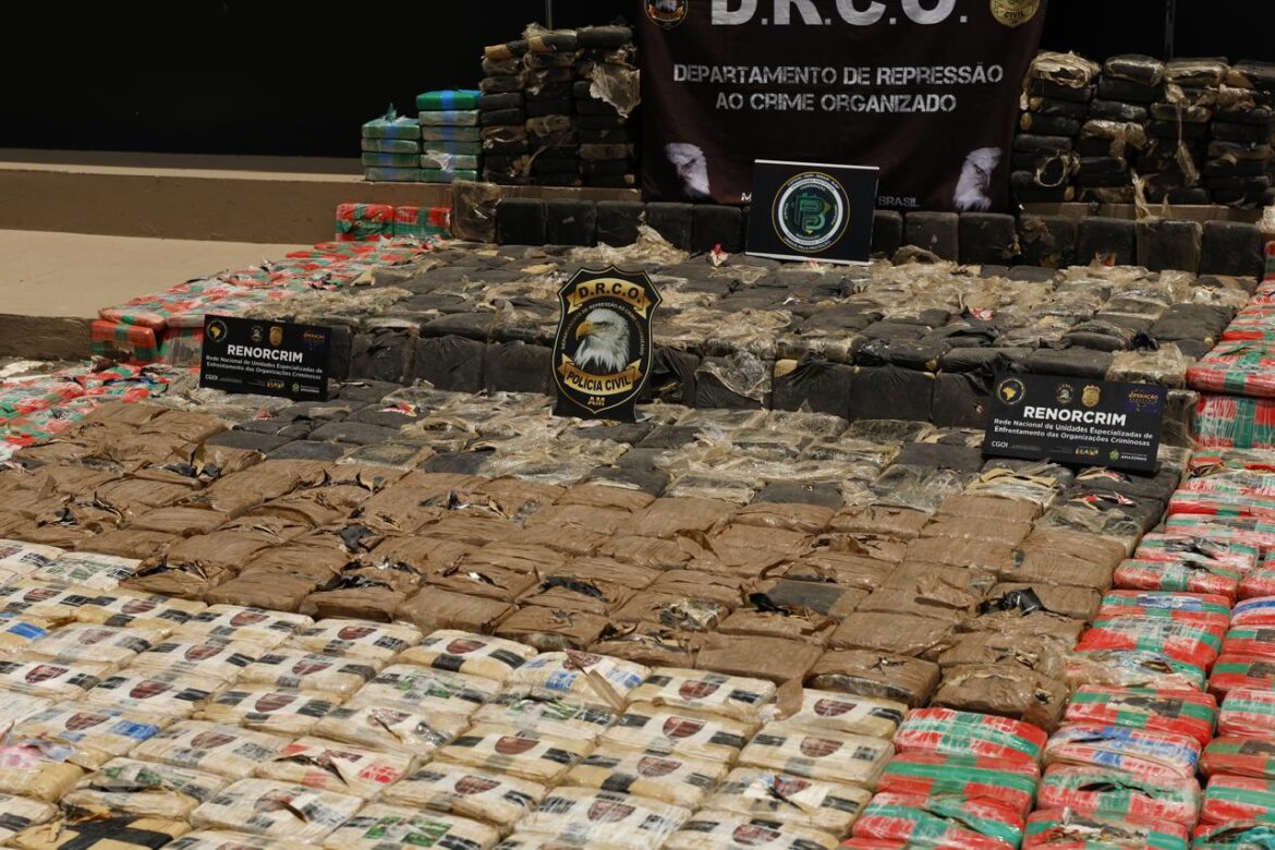 Polícia prende casal e apreende mais de 600 quilos de drogas avaliadas em R$ 13,5 milhões em Manaus