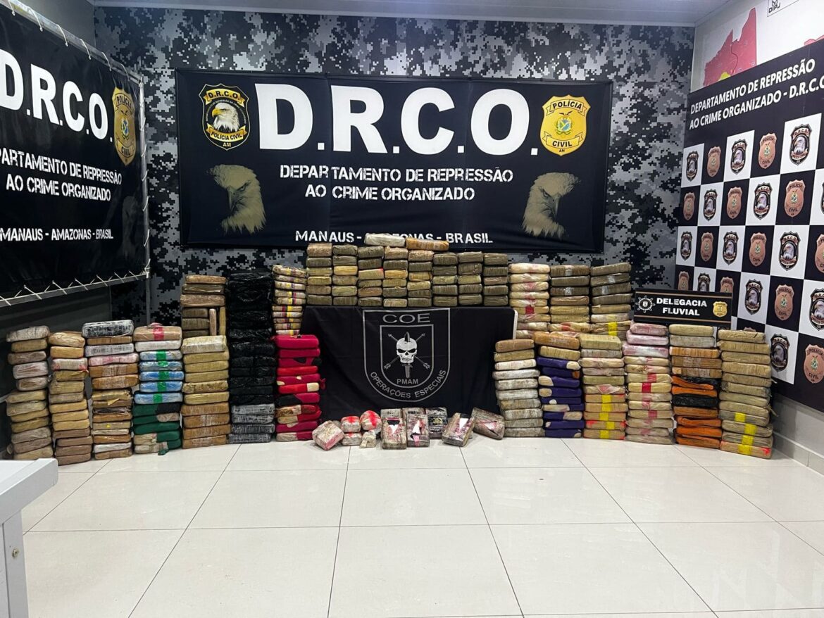 Líder na região norte, Amazonas é o 6° estado que mais apreende drogas no país