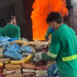 Polícia incinera quatro toneladas de entorpecentes apreendidos ao longo deste ano