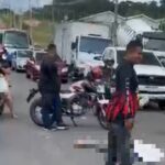 Mulher morre após ser atropelada por carreta na Avenida das Flores, em Manaus