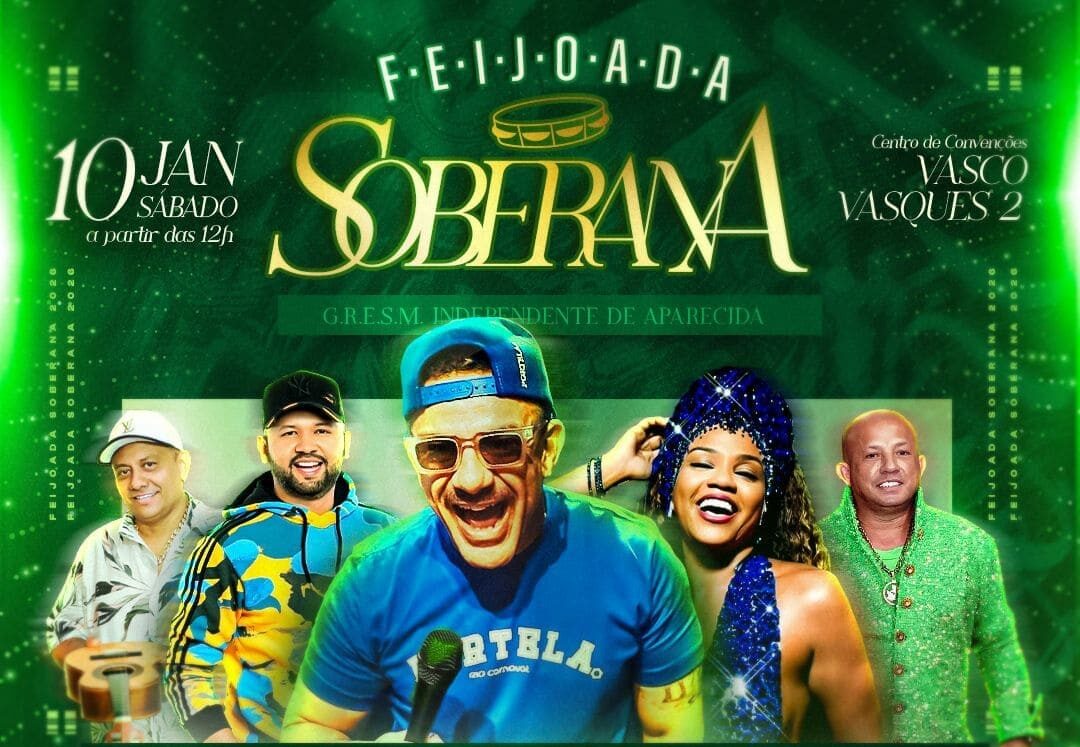 Mocidade Independente de Aparecida realiza Feijoada Soberana 2026 com grandes atrações nacionais