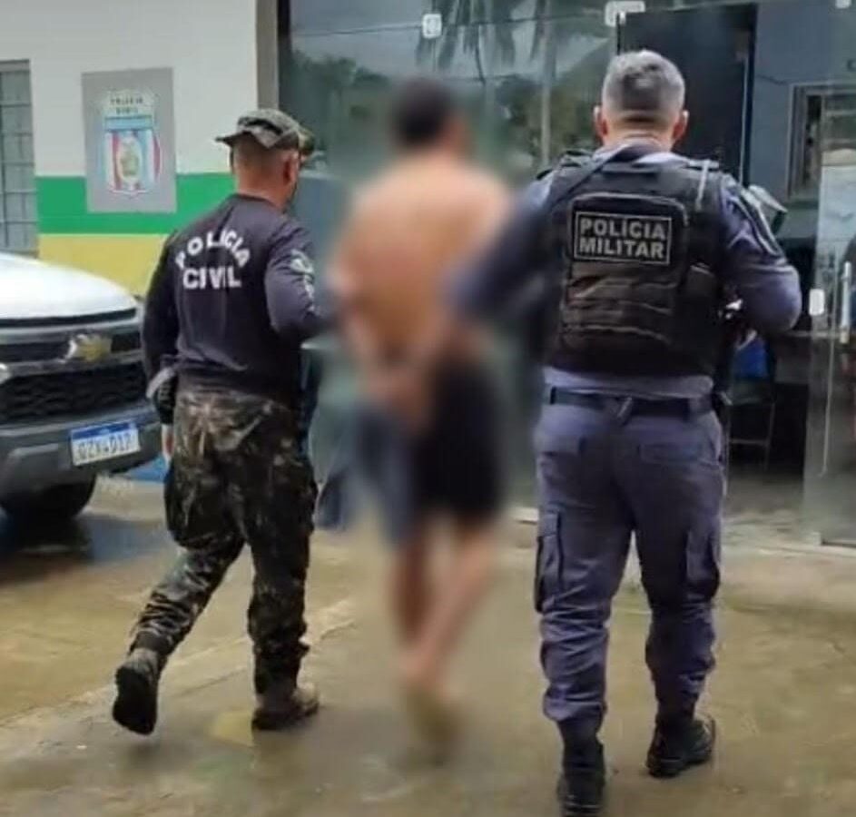 Homem que agrediu uma criança com um pedaço de madeira é preso em Carauari