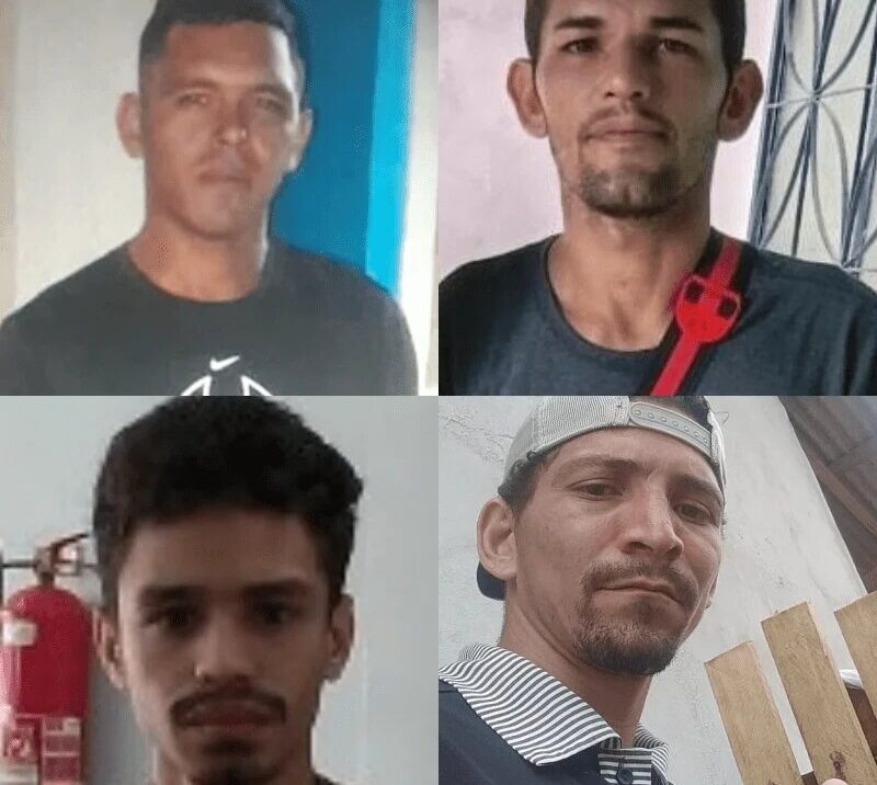 Polícia divulga imagens de quatro homens que estão desaparecidos em Manaus