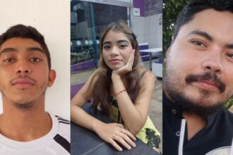 Polícia divulga imagens de dois homens e uma adolescente que desapareceram em Manaus