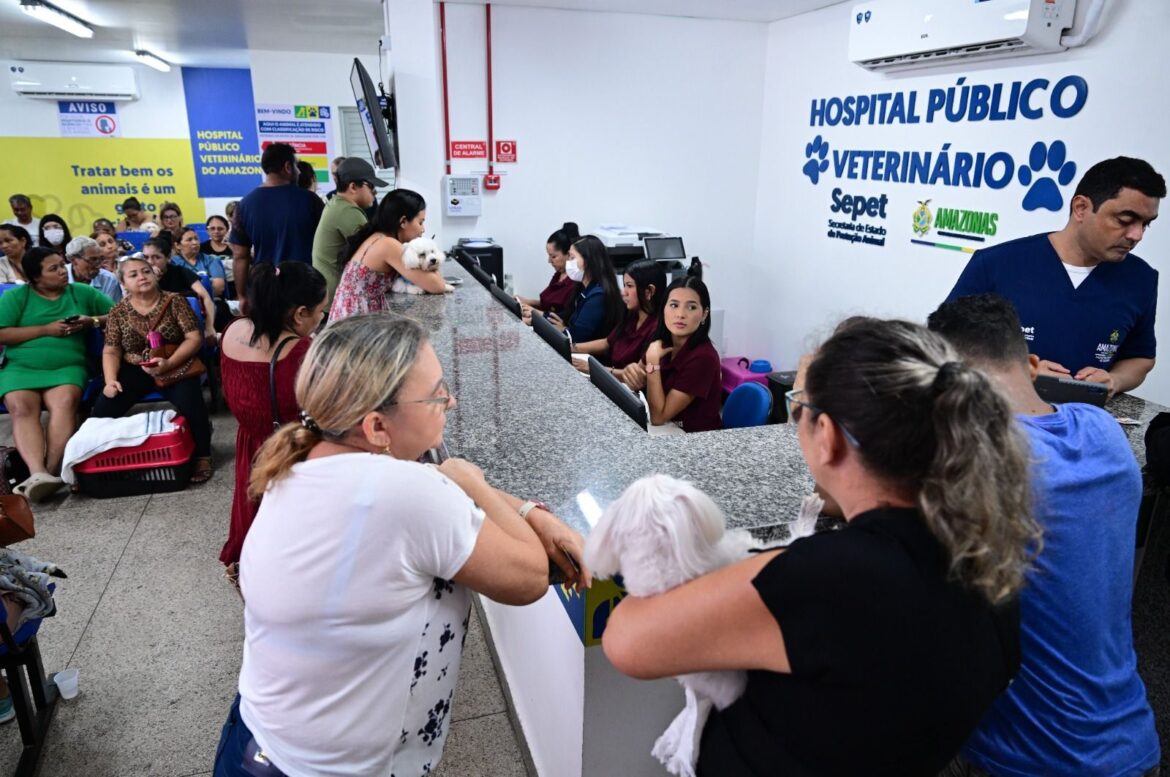 Hospital Público Veterinário do Amazonas ultrapassa a marca de 26 mil animais atendidos em 5 meses de funcionamento