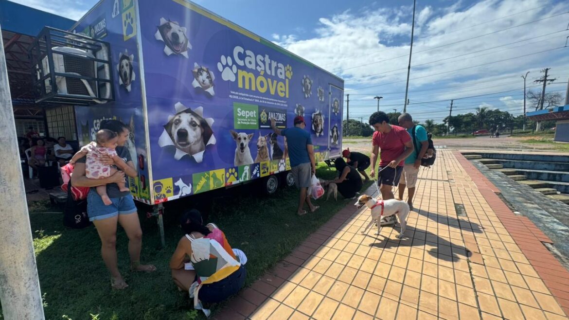 Castramóvel de Presidente Figueiredo abre agendamento para castração de cães e gatos nesta quinta-feira