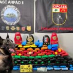 Bases fluviais apreendem 218 quilos de drogas em embarcações no Rio Solimões, durante final de semana