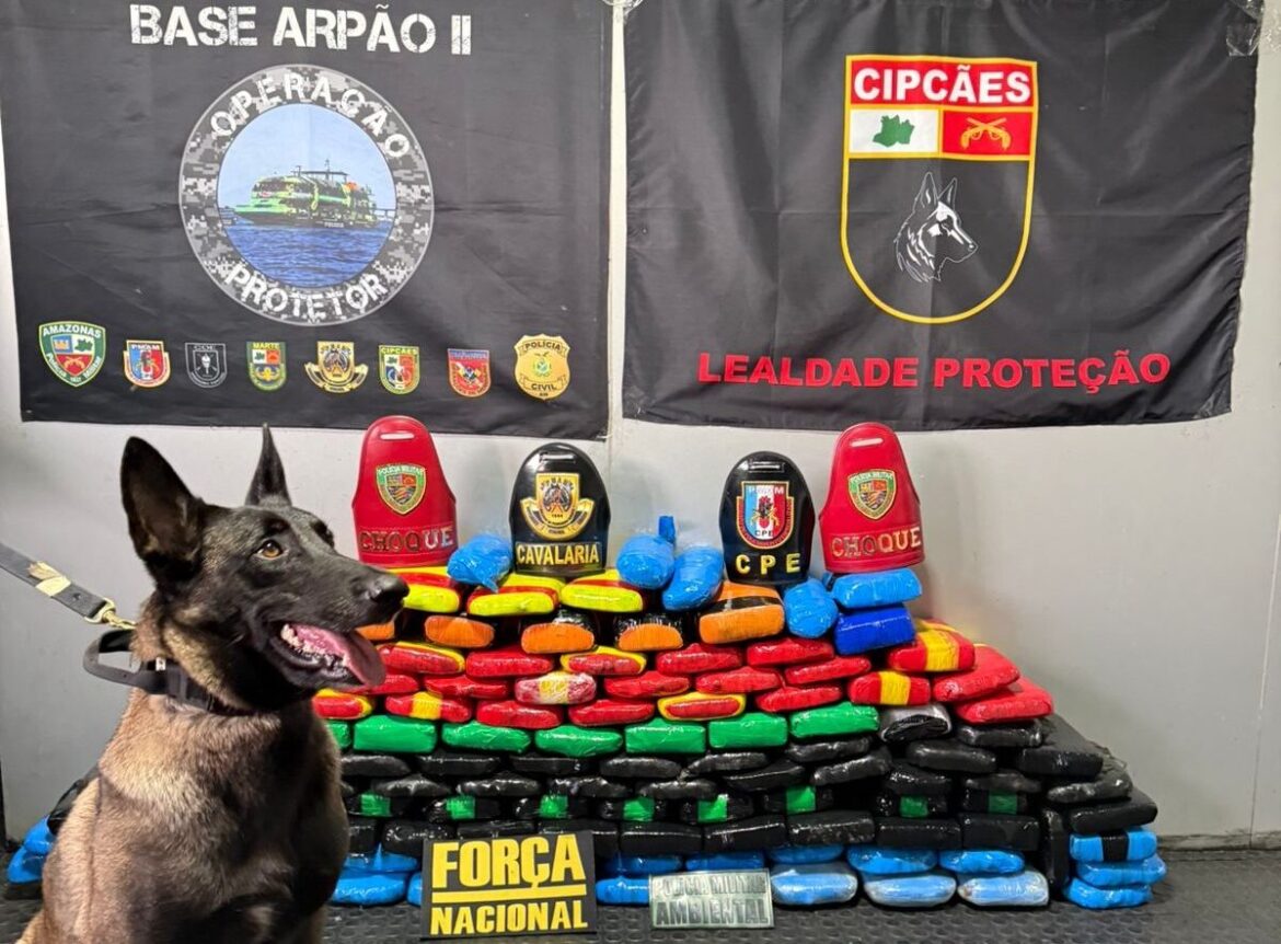 Bases fluviais apreendem 218 quilos de drogas em embarcações no Rio Solimões, durante final de semana