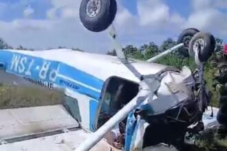 Vídeo: queda de avião em aeroclube de Manaus deixa uma pessoa morta