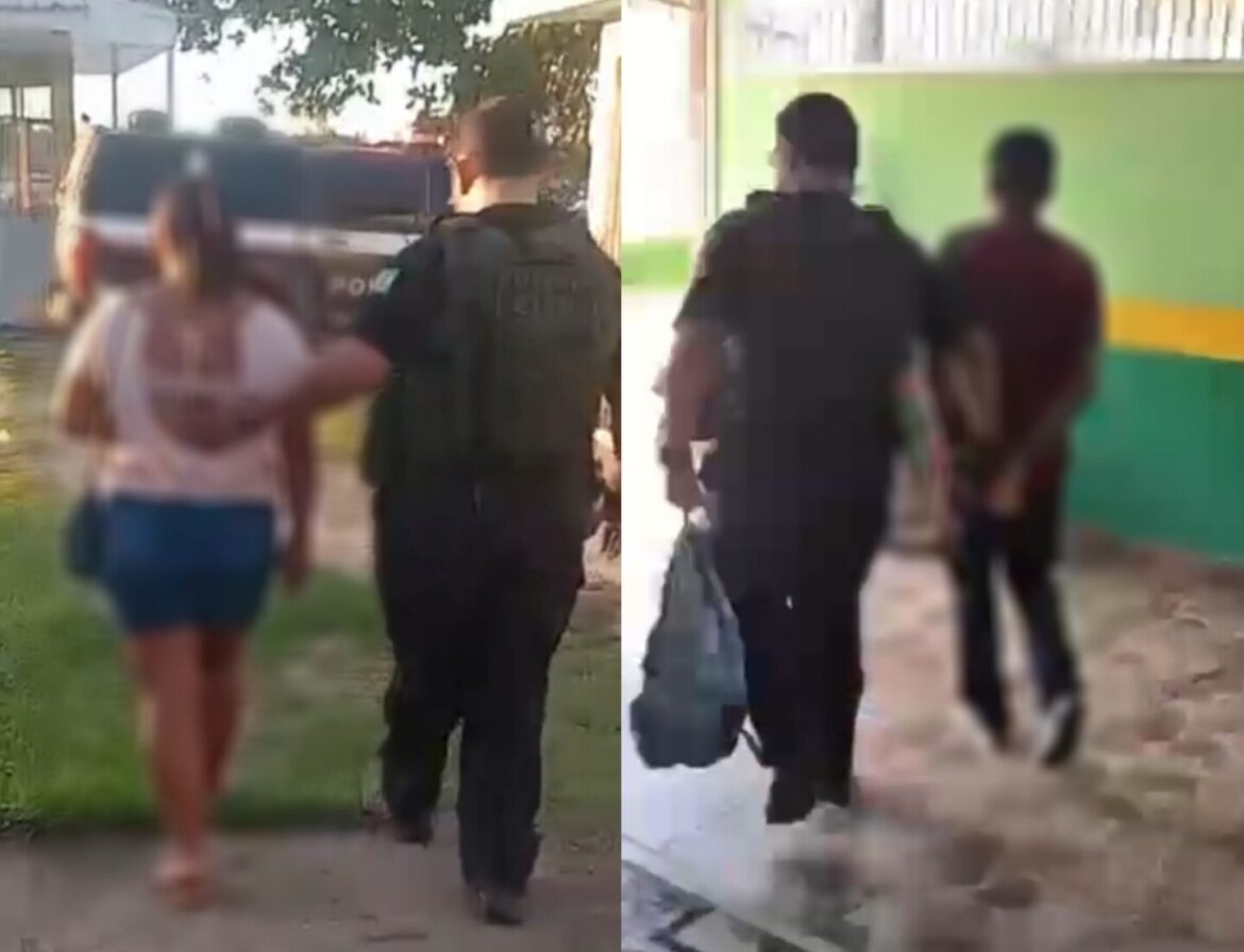 Casal é preso por omissão e estwpro de vulnerável contra duas crianças em Nova Olinda do Norte