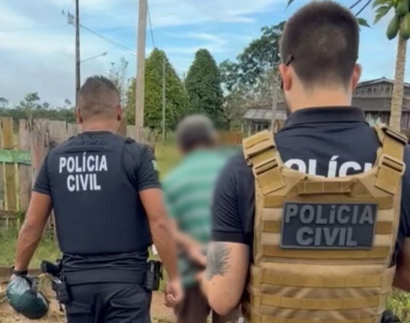 Homem é preso por violência doméstica, cárcere privado e ameaça contra a sua família, em Apui