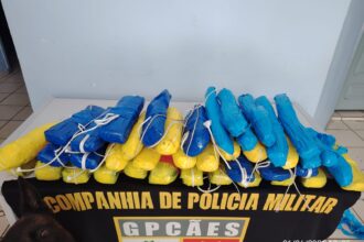 Cão policial ajuda na apreensão de mais de 21 kg de pasta-base de cocaína em operação no Amazonas