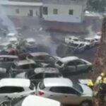 Incêndio destrói mais de 20 carros em galpão na zona Norte de Manaus